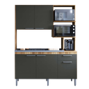 Ver imagem 2 de Cozinha Compacta Hera 5 Portas 1 Gaveta 2 Nichos - Arte cas