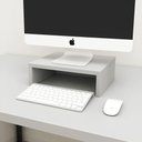 Ver imagem 1 de Suporte Monitor Mesa de Escritório 30cm X 22cm 100% Mdf F5 Cor:cinza