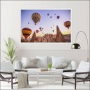 Ver imagem 1 de Quadro Festival E Balões 90x60 Cm Vidro Impresso