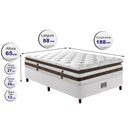 Ver imagem 2 de Cama Box Solteiro Colchão + Box 88x188 Molas Ensacadas Cama Inbox Relax Pillow
