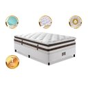 Ver imagem 3 de Cama Box Solteiro Colchão + Box 88x188 Molas Ensacadas Cama Inbox Relax Pillow