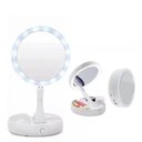 Ver imagem 1 de Espelho Mesa Dupla Face Luz Led com Aumento 10x Maquiagem Redondo C/ Plug Usb