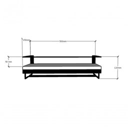 Adega Bar Bebida com Porta Taça 50cm Pinus Amadeirado - 3