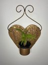 Ver imagem 1 de Porta-vaso - Cachepot Coração em Ferro Rústico