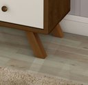Ver imagem 2 de Penteadeira 9 Gavetas com Banqueta Cristal Malbec/off White