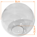 Ver imagem 2 de Globo Bolinha de Primeira Vidro Âmbar Liso sem Colar 03x08