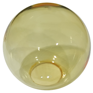 Globo Bolinha de Primeira Vidro Âmbar Liso sem Colar 03x08