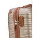 Ver imagem 2 de Mala para Viagem Bordo Executiva de Mão Rodinhas 360º - Luxcell - Cor Champanhe