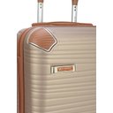 Ver imagem 3 de Mala para Viagem Bordo Executiva de Mão Rodinhas 360º - Luxcell - Cor Champanhe