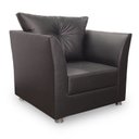 Ver imagem 1 de Poltrona Luxo Decorativa Lisboa Corino Preto