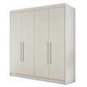 Ver imagem 1 de Guarda Roupas Casal 4 Portas 3 Gavetas 100% Mdf Tunis