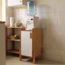 Ver imagem 1 de Armário Aparador Poseidon para Cozinha Área Gourmet Cantinho do Café - Naturale/Off-White