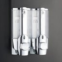 Ver imagem 2 de Dispenser Duplo Shampoo Sabonete Liquido Kit 10 Unidades Banheiro Hotel Casa Shopping Restaurante