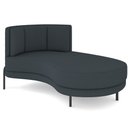 Ver imagem 1 de Chaise Longue Divã 164cm Braço Direito Logus D06 Bouclê Chumbo - Mpozenato