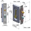 Ver imagem 2 de Fechadura Fecho Concha Sobrepor Ferro Retangular Zlo Oxidado Isero