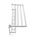 Ver imagem 7 de Toalheiro Varal Alumínio Inox C/ Prateleira e Ganchos Móveis:prateado