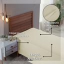 Ver imagem 4 de Roupa Cama Solteiro 300 Fios Lençol Virol sem Elástico de Algodão:palha