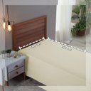 Ver imagem 3 de Roupa Cama Solteiro 300 Fios Lençol Virol sem Elástico de Algodão:palha