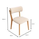 Ver imagem 4 de Kit 4 Cadeiras Estofada Carina Yescasa