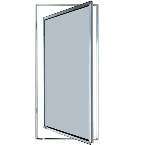 Vitro de Aluminio Capelinha Pivotante Com Trinco 1,00 x 0,40cm