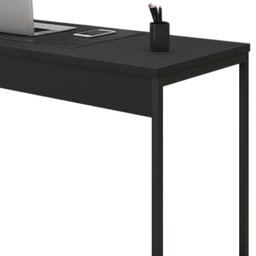 Mesa Para Escritorio 150x75 Cm 133160 Preto Mobel Preto - 4 Mesa Para Escritorio 150x75 Cm 133160 Preto Mobel Preto - 4