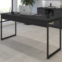 Ver imagem 7 de Mesa Para Escritorio 150x75 Cm 133160 Preto Mobel Preto