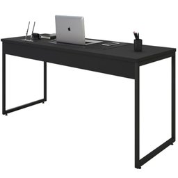 Mesa Para Escritorio 150x75 Cm 133160 Preto Mobel Preto - 1 Mesa Para Escritorio 150x75 Cm 133160 Preto Mobel Preto - 1