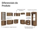Ver imagem 5 de Armário de Cozinha Completa 549cm Rustic Stella Madesa 01
