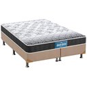 Ver imagem 1 de Cama Box Queen: Colchão Espuma Probel D28/EP Anatômico Guarda Costas Plus + Base CRC Suede Clean(