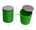 Ver mais imagens de Kit 2 Puff Baú Banquinho Apoio Para Pés Organizador Porta Objetos BGPLASTICOS BGBP CINZA CIMENTO 004