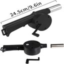 Ver imagem 5 de Soprador Acendedor de Churrasqueira Carvao Lareira Ventilador Manual Assoprador