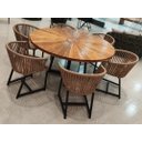 Ver imagem 4 de Cadeira de Jantar Corda Naútica Salinas Light Area Externa Base Alumínio