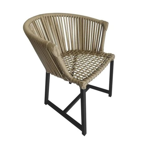 Cadeira de Jantar Corda Naútica Salinas Light Area Externa Base Alumínio