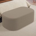 Ver imagem 2 de Puff Decorativo Orgânico para Living Quarto 100cm Doha W01 Bouclê Bege - Lyam Decor
