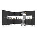 Ver imagem 2 de Armário Cozinha Modulada Completa de Canto 534cm Pequim Pop Multimóveis Mp3771 Preto