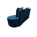 Ver imagem 7 de Sofá 2 Lugares Orgânico Curvo Madrid 150cm Bouclé Azul