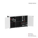 Ver imagem 7 de Armário Credenza 2 Portas Pivotante P25 Preto/Branco