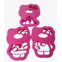 Ver imagem 1 de Kit com 3 Forminhas Rosa para Biscoito Hello Kitty Tupperware