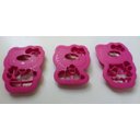 Ver imagem 2 de Kit com 3 Forminhas Rosa para Biscoito Hello Kitty Tupperware