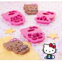 Ver imagem 5 de Kit com 3 Forminhas Rosa para Biscoito Hello Kitty Tupperware