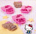 Ver imagem 5 de Kit com 3 Forminhas Rosa para Biscoito Hello Kitty Tupperware
