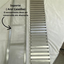 Ralo Linear Garagem Carro Passeio 20cm X 1 Metro Reforçado com Tela - 8