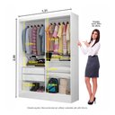 Ver imagem 4 de Closet Casal Dubai 2 Gavetas Carioca Móveis