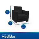 Ver imagem 6 de Poltrona Cadeira para Sala Confortável Reforçada Veneza Suede