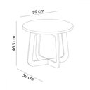 Ver imagem 4 de Mesa de Centro Redonda Jasmin Cinamomo