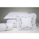 Ver imagem 2 de Cobre Leito Queen 200 Fios Bouquet Branco 6pçs