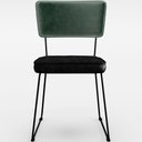 Ver imagem 6 de Kit 02 Cadeiras Decorativas Sala Jantar Allana L02 Facto Verde Musgo Couríssimo Preto - Lyam Decor