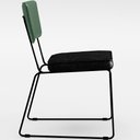 Ver imagem 7 de Kit 02 Cadeiras Decorativas Sala Jantar Allana L02 Facto Verde Musgo Couríssimo Preto - Lyam Decor