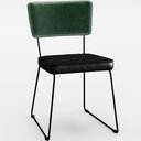 Ver imagem 3 de Kit 02 Cadeiras Decorativas Sala Jantar Allana L02 Facto Verde Musgo Couríssimo Preto - Lyam Decor