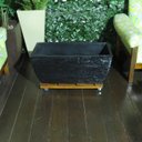 Ver imagem 4 de Suporte Vasos jardineira Planta Madeira com Rodízios Gel 55x20